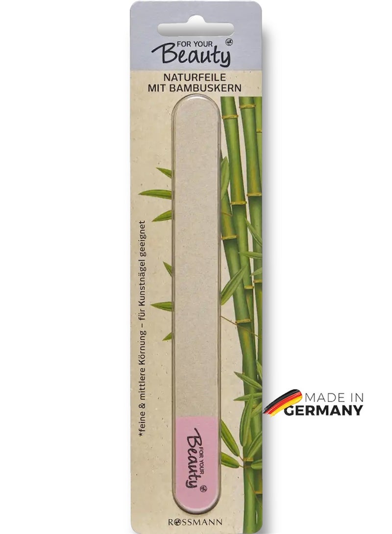 ROSSMANN FOR YOUR Beauty Bamboo Core Nail File for Natural & Artificial Nails (German Brand) - Image 1